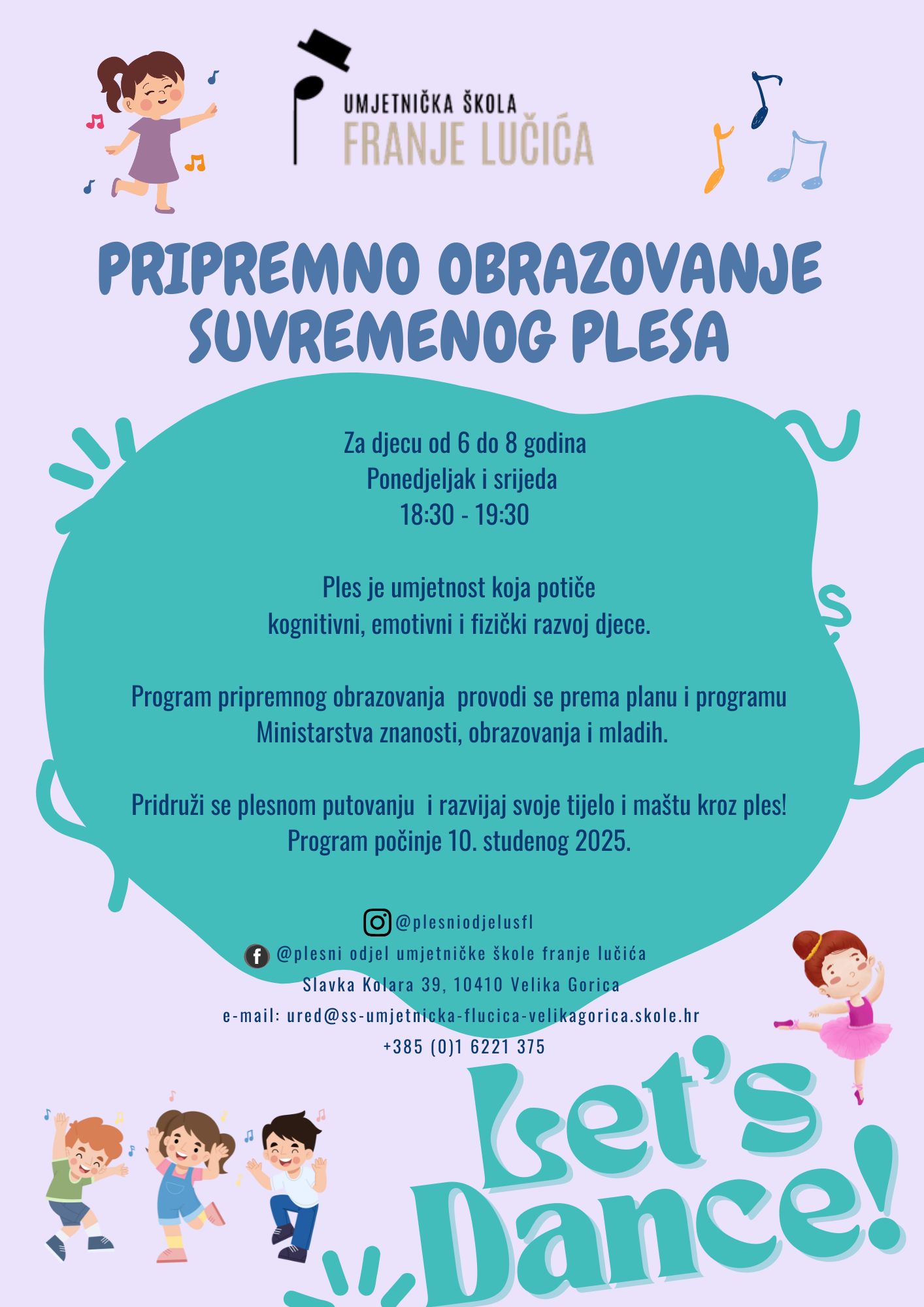 Pripremno obrazovanje suvremenog plesa Umjetnička škola Franje Lučića – Plesni odjel Pripremno obrazovanje suvremenog plesa Umjetnička škola Franje Lučića – Plesni odjel